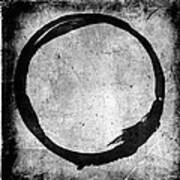 Enso No. 109 Black On White Art Print