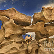 Eroded Sandstone Formations Fantasy Canyon Utah Art Print