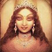 Face Of The Goddess Durga Art Print