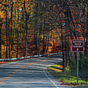 Fall Drive In Tennessee  1 Art Print