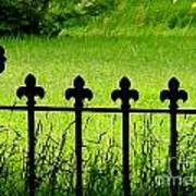 Fence And Cross Art Print