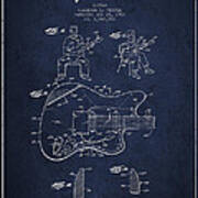 Fender Guitar Patent Drawing From 1960 Art Print