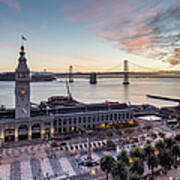 Ferry Building Sunrise - San Francisco Art Print
