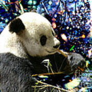Festive Panda Art Print