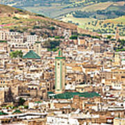 Fez City View Fes, Morocco, North Africa Art Print