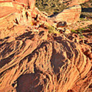 Fire Wave In Valley Of Fire Art Print