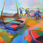 Fishermen Art Print