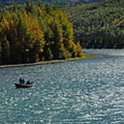 Fishing On The Kenai River Art Print