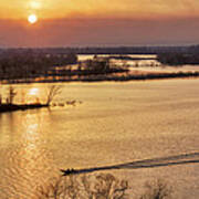 Fishing The Arkansas River Art Print