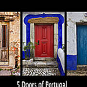 Five Doors Of Portugal Art Print