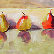 Five Pears Art Print