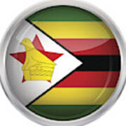 Flag Of Zimbabwe Art Print