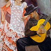Flamenco Charm Art Print