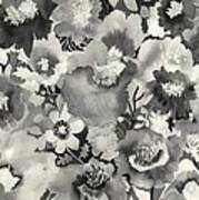 Floral In Black And White Art Print