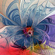 Flower Power-fractal Art Art Print