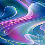 Flowing Oils - Rainbow Colors Art Print