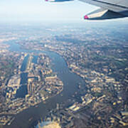 Flying Over London Art Print