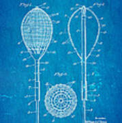 Flynn Merion Golf Club Wicker Baskets Patent Art 1916 Blueprint Art Print