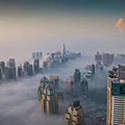 Fog In Dubai Art Print