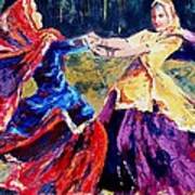 Folk Dance Of Punjab   India Art Print