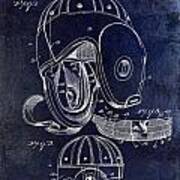 1927 Football Helmet Patent Art Print