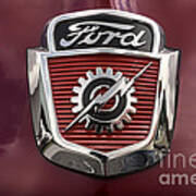 Ford F100 Hood Logo Art Print