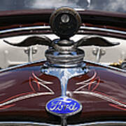 Ford - Flying Radiator Cap Art Print