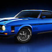 Ford Mustang Mach 1 - Slipstream Art Print