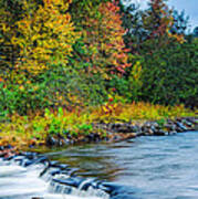 Foretelling Of A Storm Beaver's Bend Broken Bow Fall Foliage Art Print