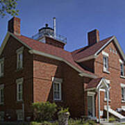 Forty Mile Point Lighthouse In Michigan Number 417 Art Print