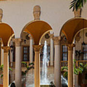 Fountain And Columns At The Biltmore Art Print