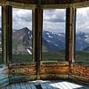 Four Windows Of Animas Forks Ghost Town In Colorado Art Print