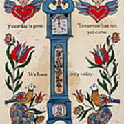 Fraktur Scriften-time Art Print