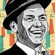 Frank Sinatra Pop Art Art Print