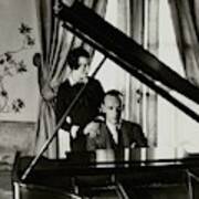 Fred And Adele Astaire At A Piano Art Print
