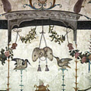 Fresco On The Ceiling In Palazzo Vecchio Art Print