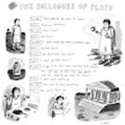 From The Dialogues Of Plato Art Print