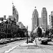 Front Street Toronto - St. Lawrence Market District - Black And White Art Print