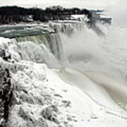 Frozen Niagara And Bridal Veil Falls Art Print