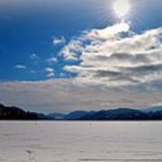 Frozen Skaha Lake 2/8/2014 Art Print