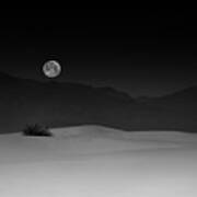 Full Moon Over White Sands Art Print