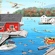 Galloping Goose Lake Art Print