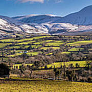 Galtee Mountains In Ireland Art Print