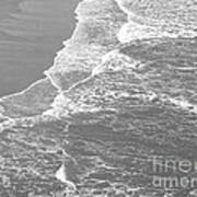 Galveston Tide In Grayscale Art Print