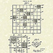 Game Board 1956 Patent Art Art Print