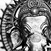 Ganesha Monochrome Art Print