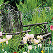 Garden Bench Art Print