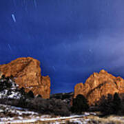 Garden Of The Gods Star Storm Art Print