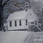 Gates Chapel - Ellijay - Signed By Artist Art Print