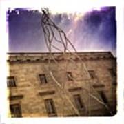 Giant Wire Sculpture, Barcelona! Art Print